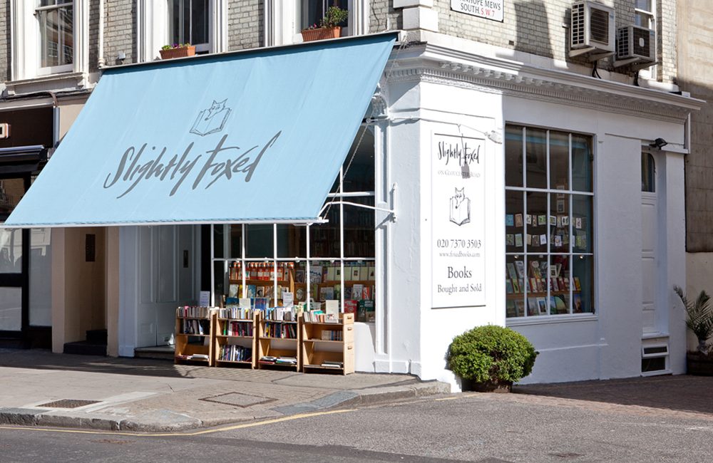 Slightly Foxed bookstore on Gloucester Road