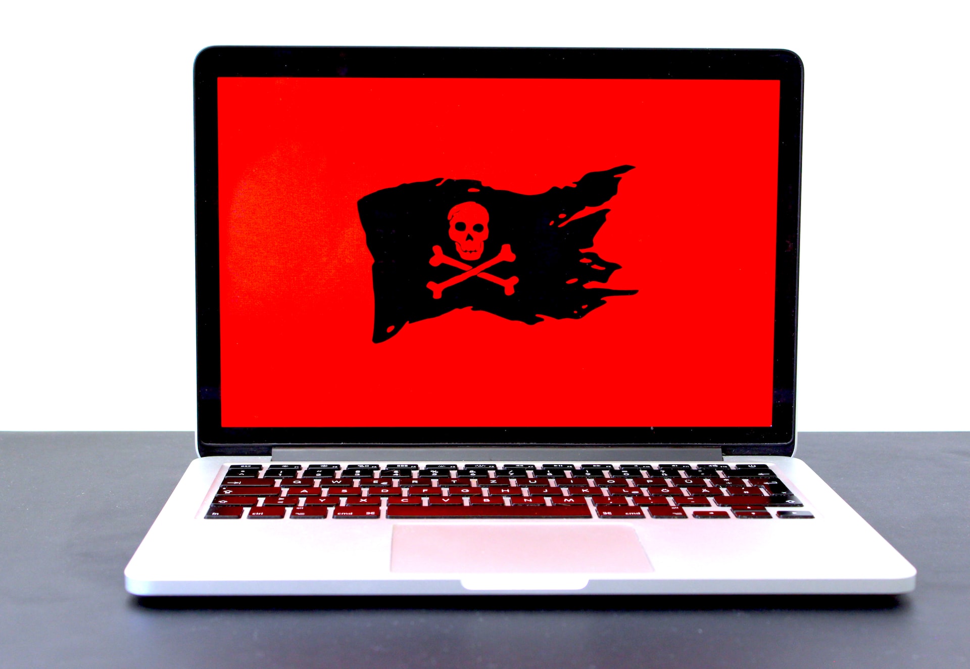 laptop infected with ransomware