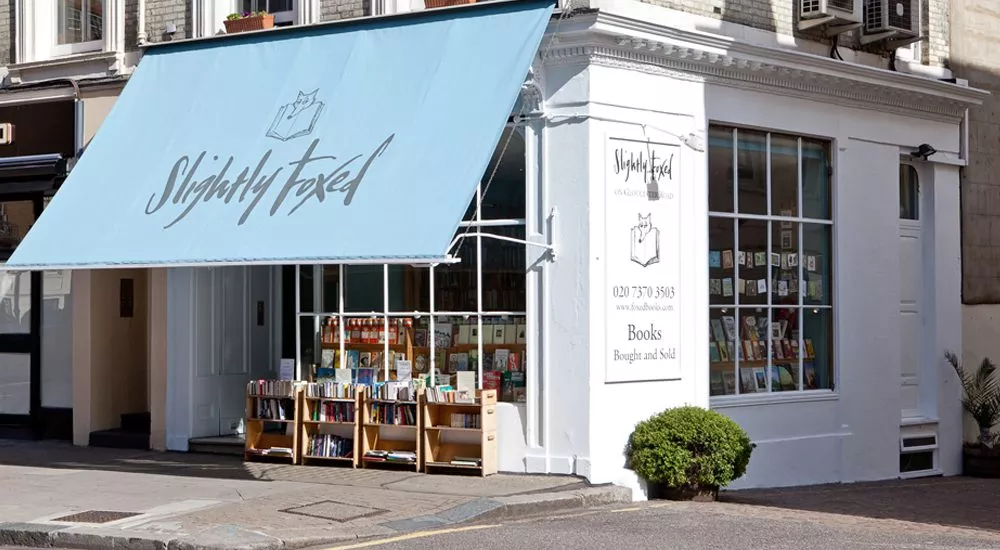 Slightly Foxed bookstore on Gloucester Road